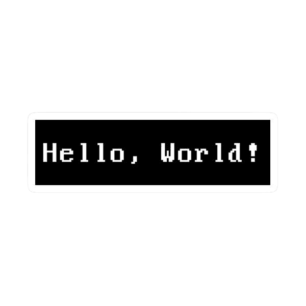 Hello World Sticker